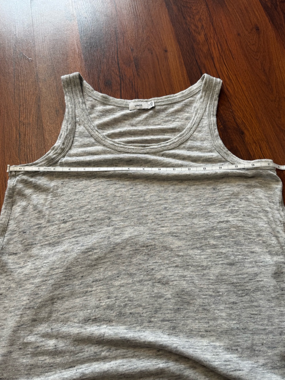 Vince. | Heathered Linen Swing Tank Top | Lightweight Sleeveless Top | XS - Picture 5 of 10